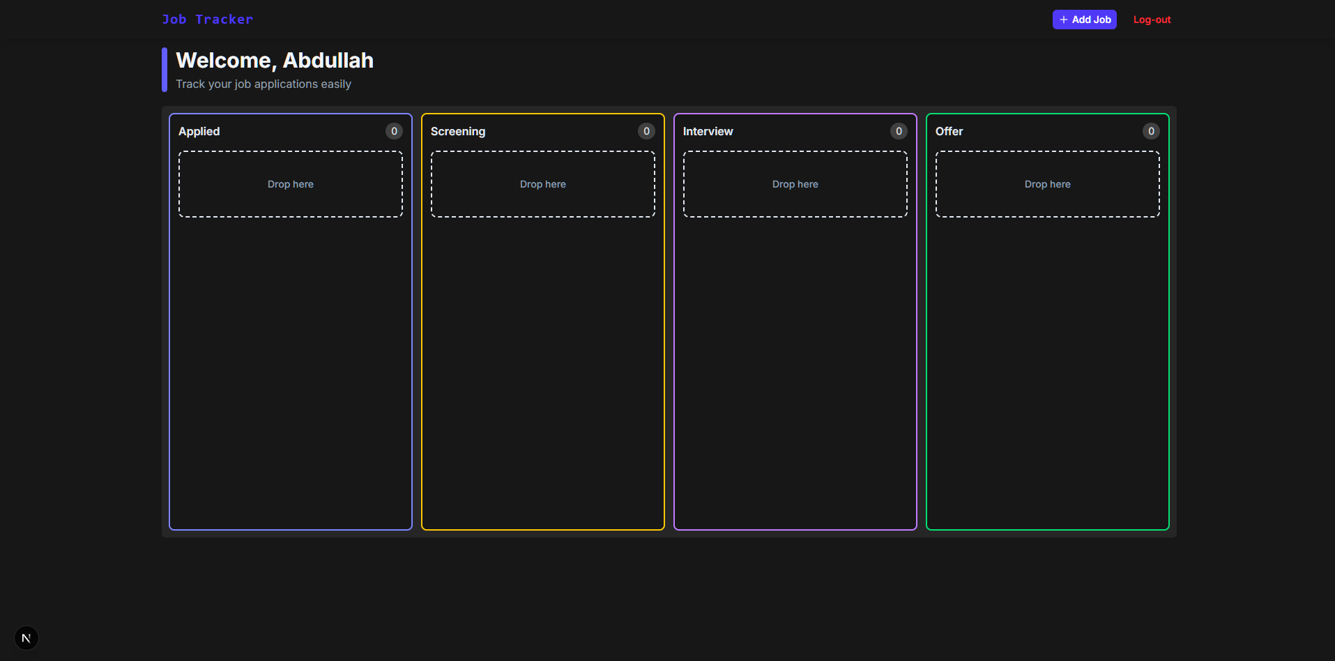 Job Tracker preview